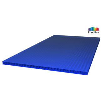 Сотовый поликарбонат ROYALPLAST, цвет синий, размер 2100x6000 мм, толщина 8 мм